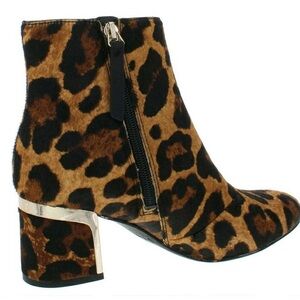 DKNY Leopard Print Ankle Boots